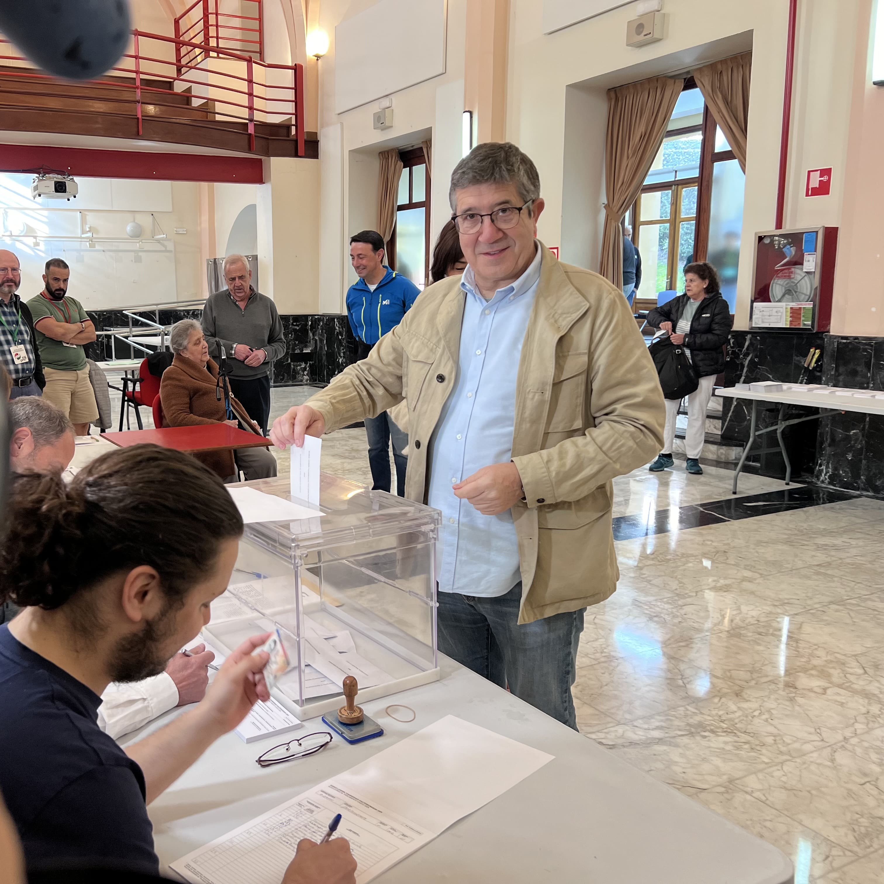 Votación de Patxi López para las elecciones vascas #21A
