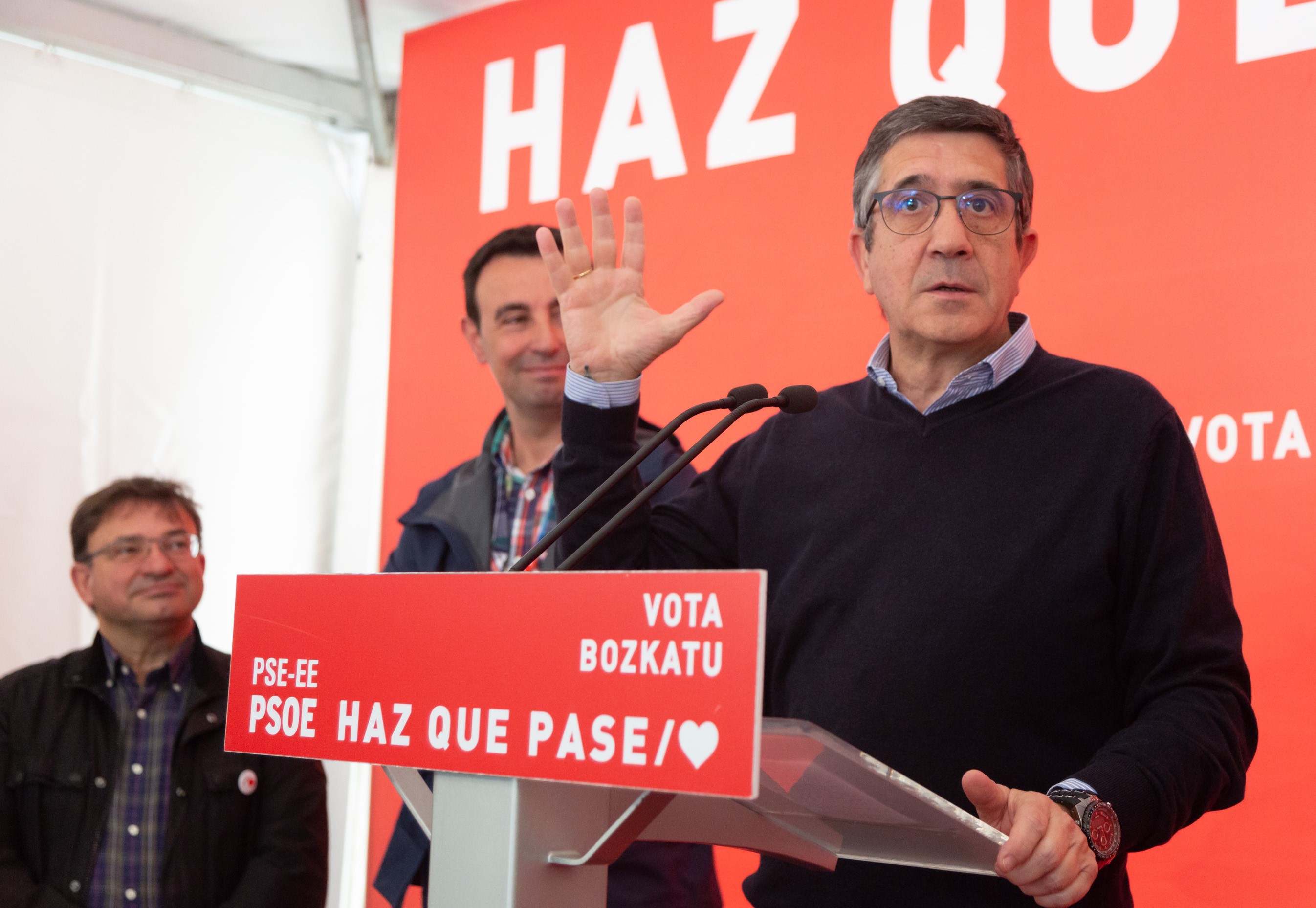 Patxi López, acto político en Portugalete