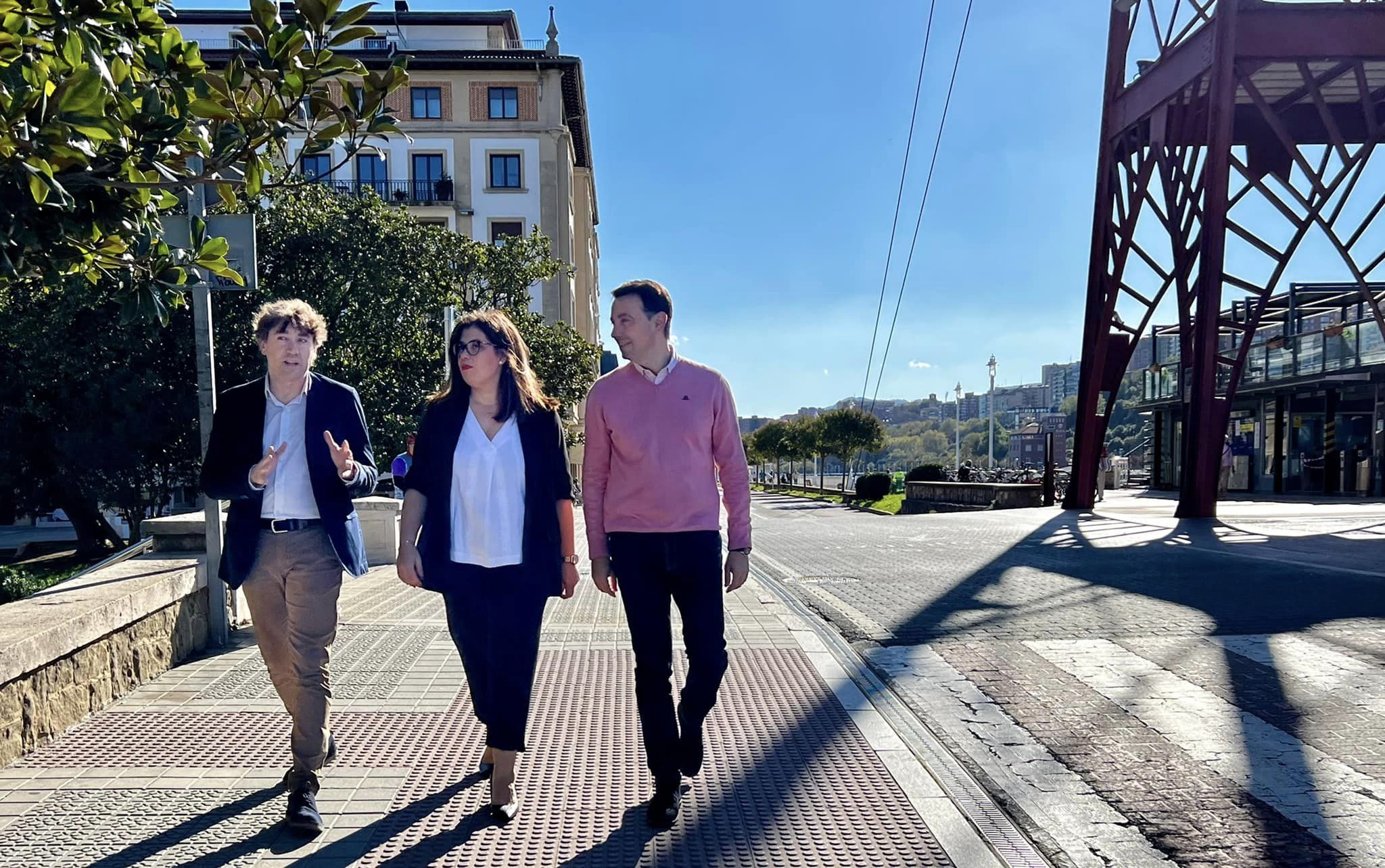 Eneko Andueza, presentación de Carmen Díaz como candidata a la Alcaldía de Getxo