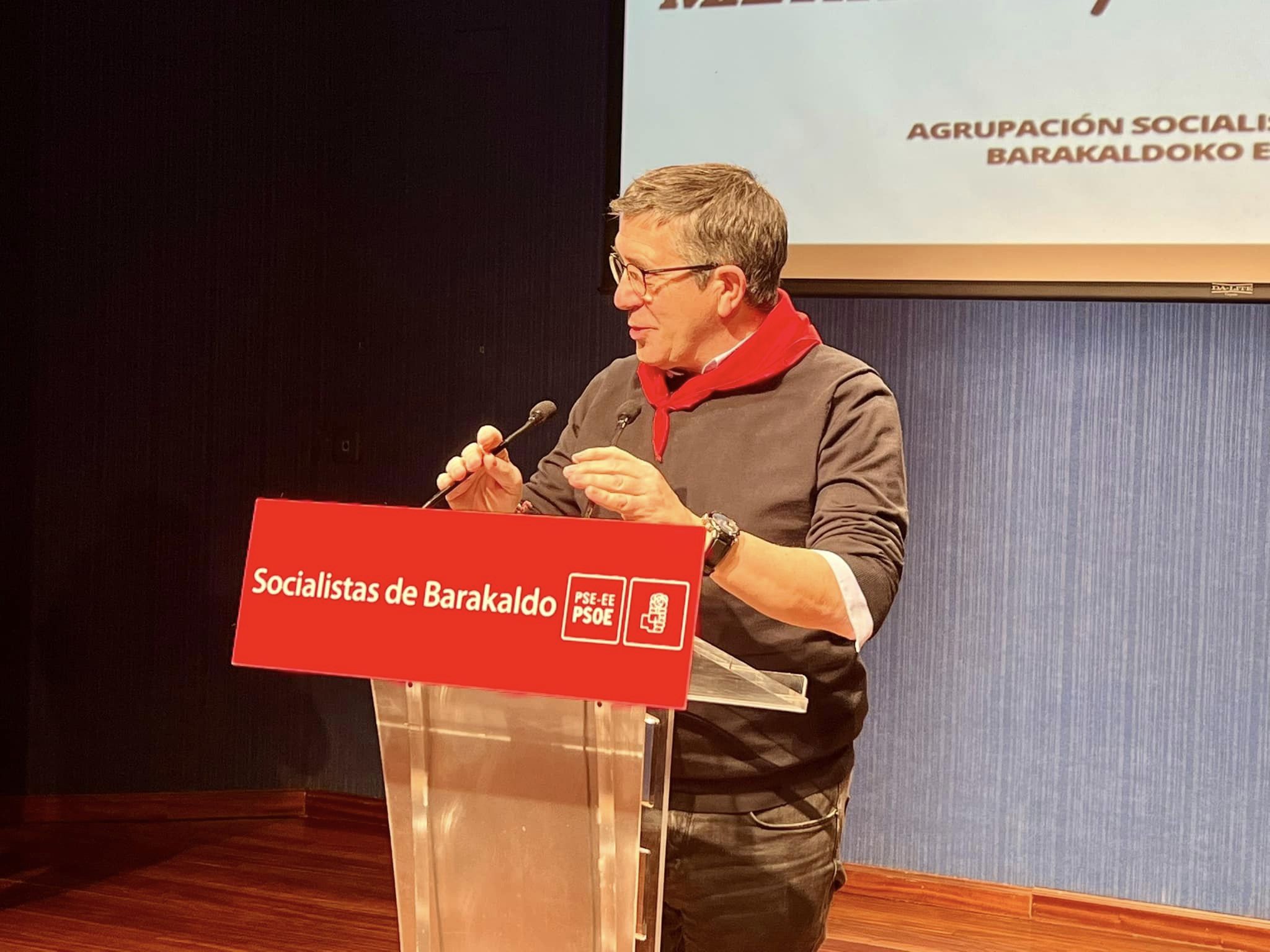Patxi López.Pensiones 120 aniversario Agrupación Socialista de Barakaldo