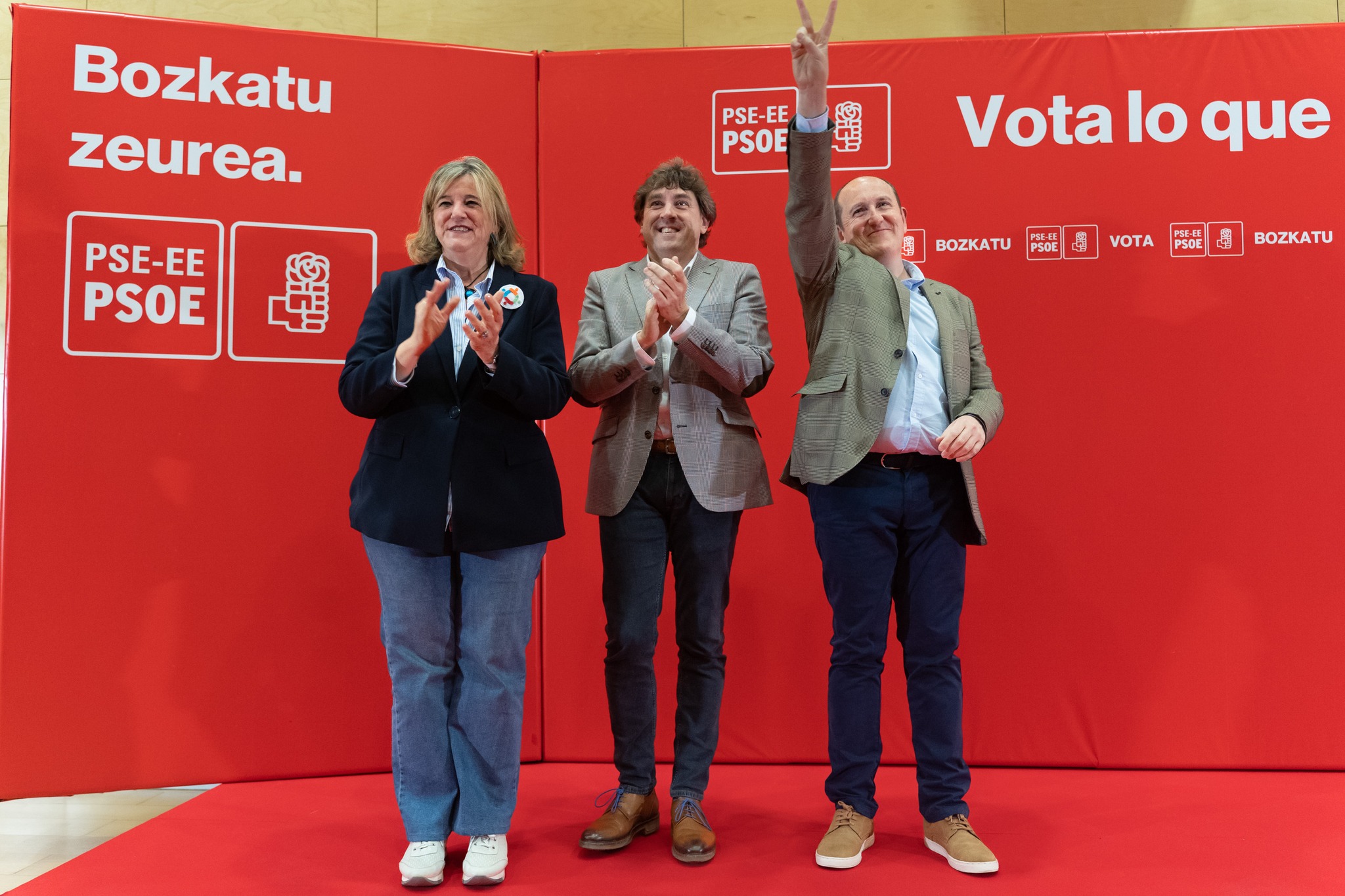 Carlos Fernández. Acto político en Barakaldo