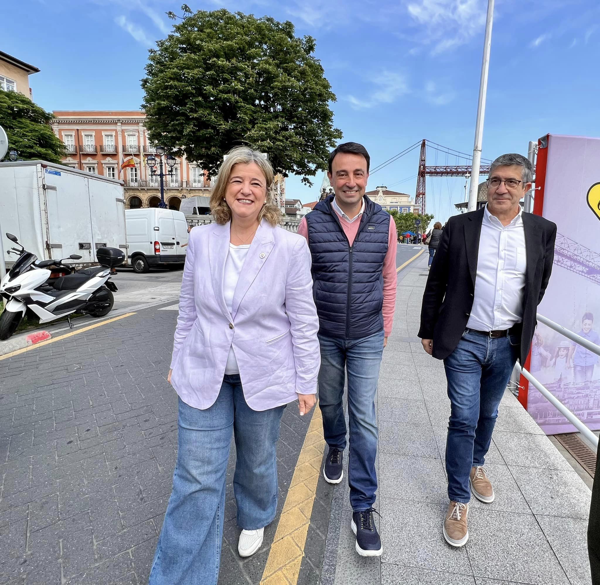 Patxi López.Acto político en Portugalete