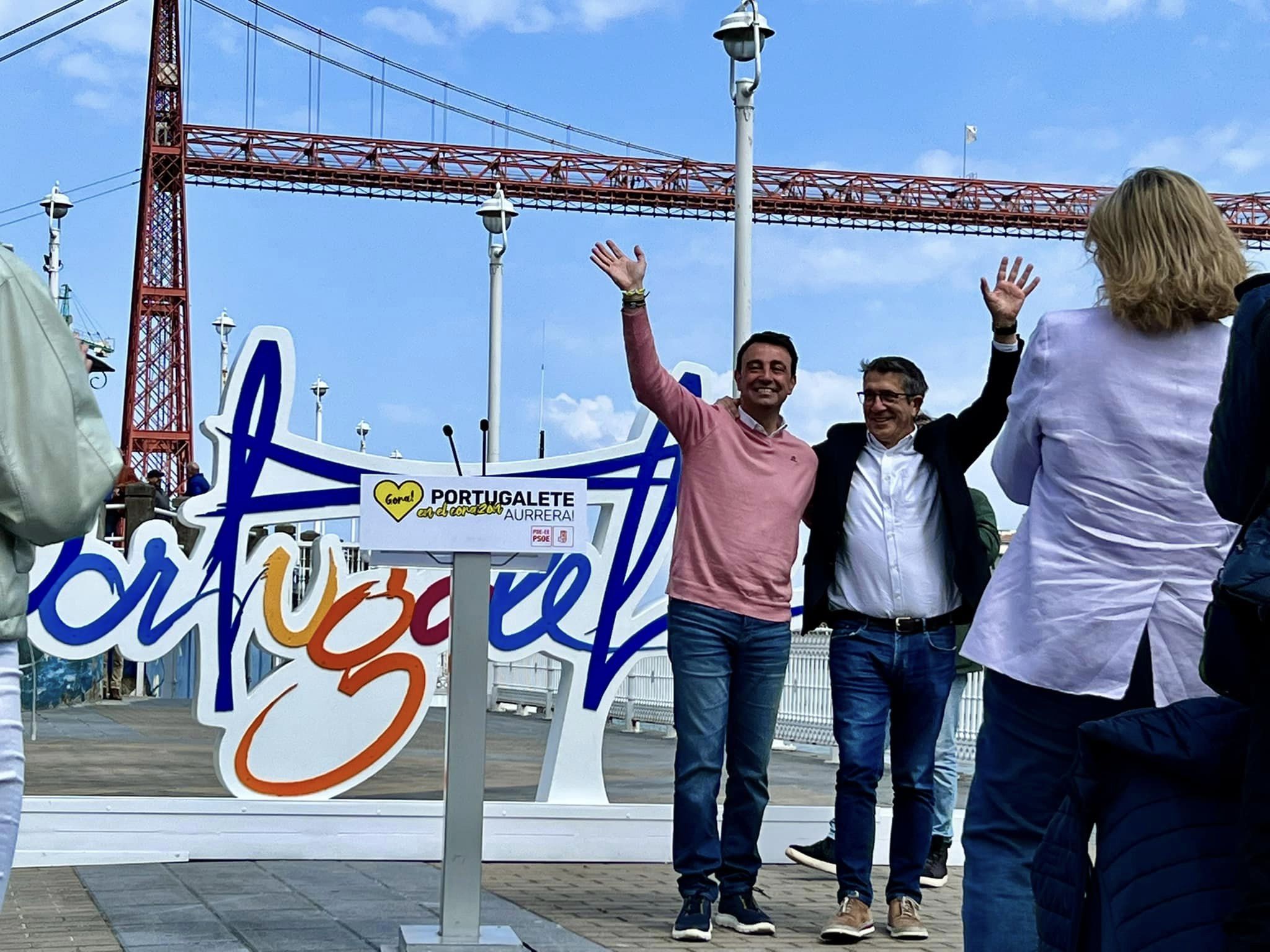 Mikel Torres. Acto político en Portugalete