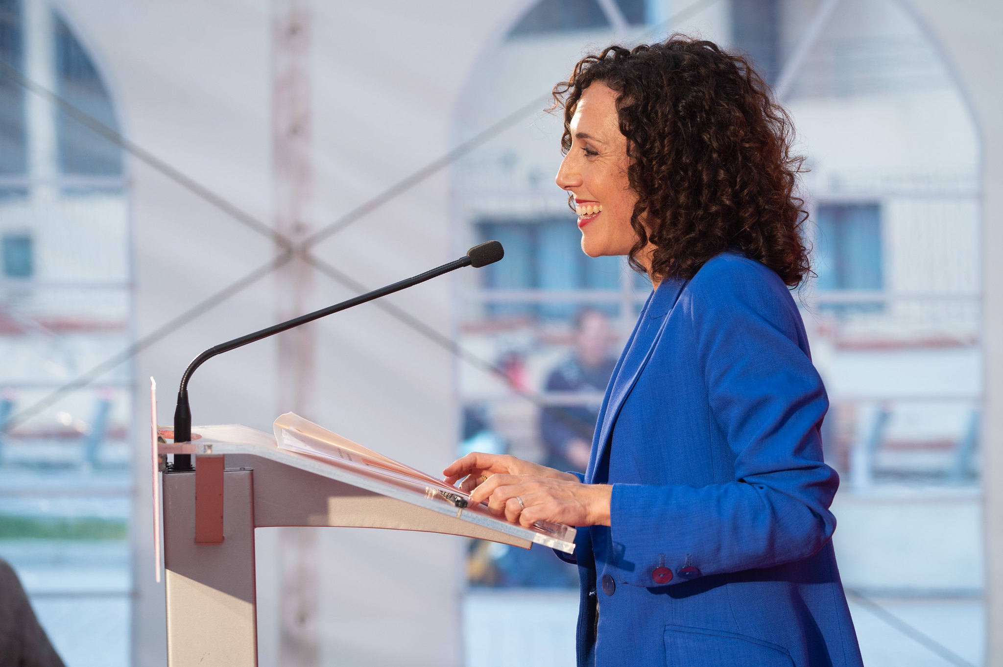 Nora Abete, acto político en Bilbao