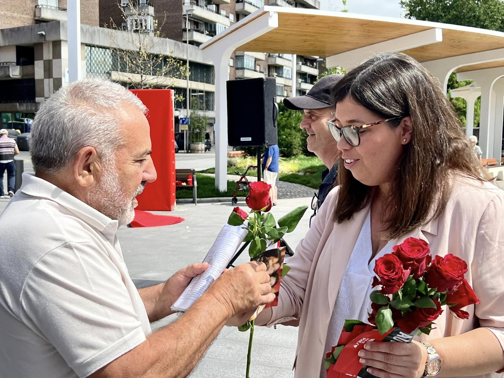 Carmen Díaz, acto político en Getxo 23J