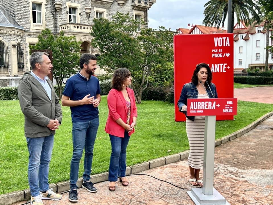 Itziar Utrera. Acto político en Santurtzi 23J