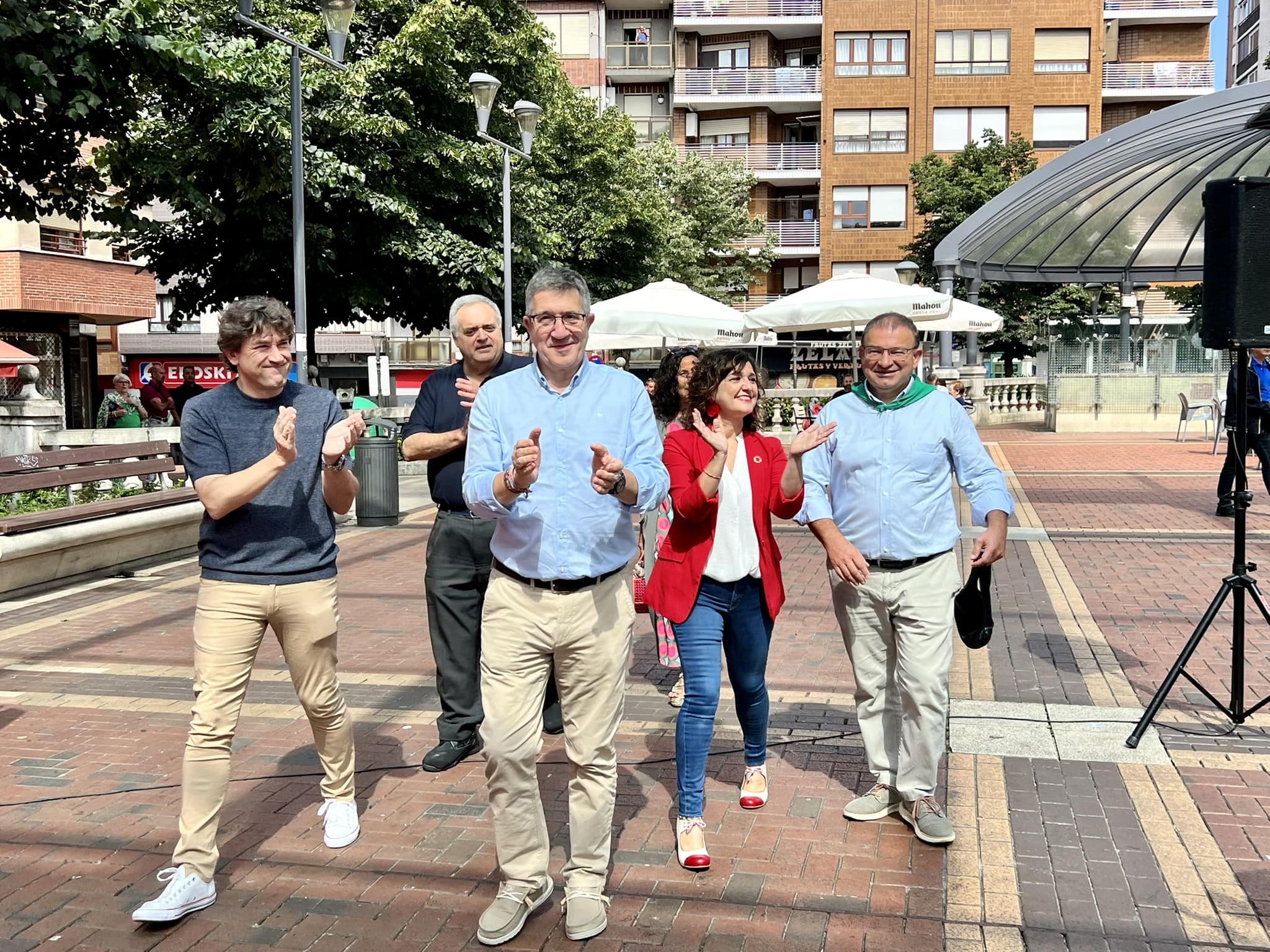 Eneko Andueza. Acto politico en Sestao 23J