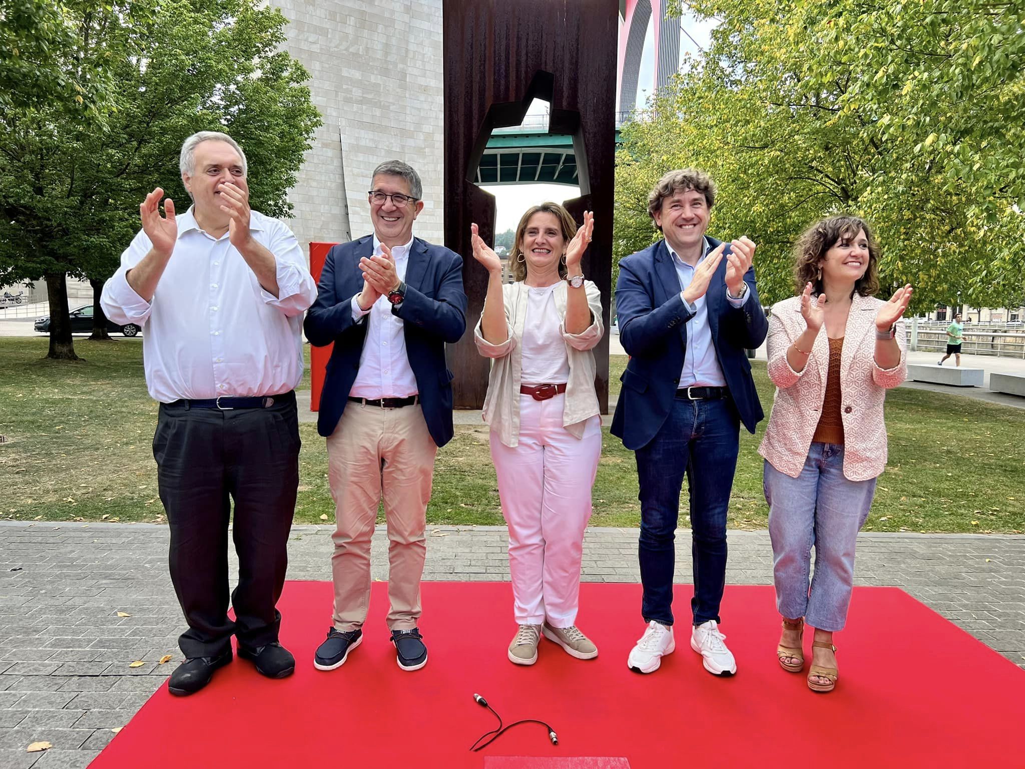 Patxi López. Acto político en Bilbao 23J