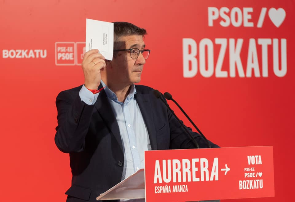 Patxi López Cierre campaña 23 J en Portugalete