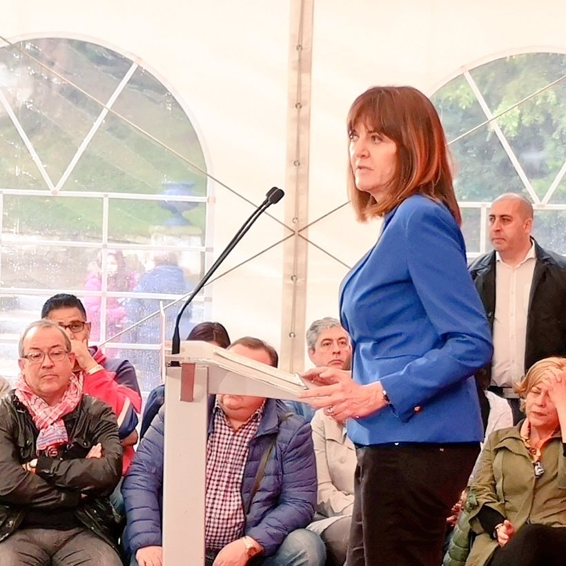 Acto político en Portugalete, Idoia Mendia