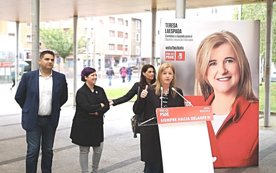 Acto político en Santurtzi. Teresa Laespada