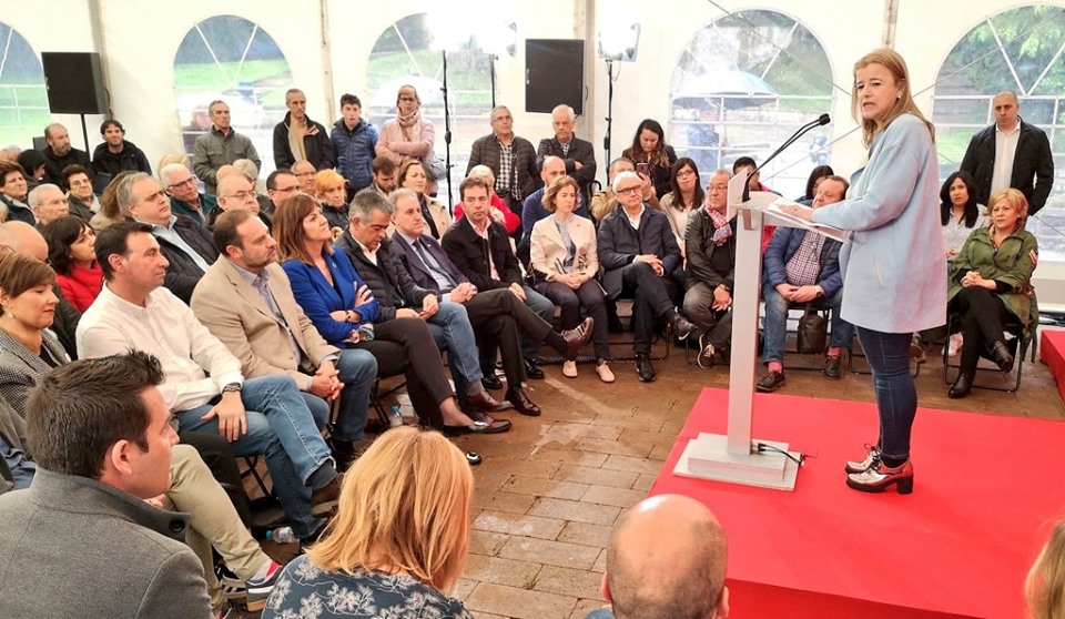 Acto político en Portugalete, Teresa Laespada