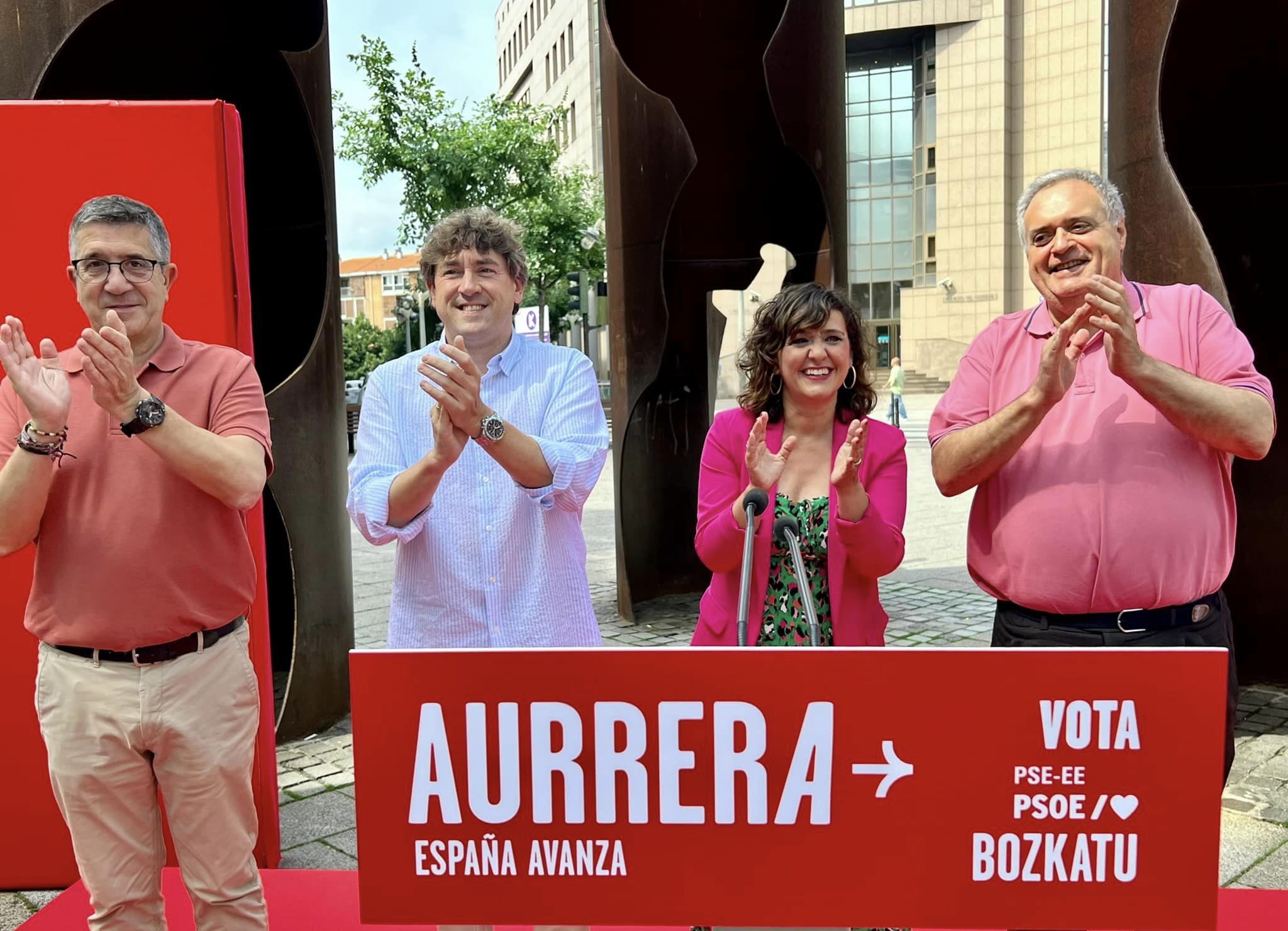 Patxi López - Acto político en Barakaldo (1)