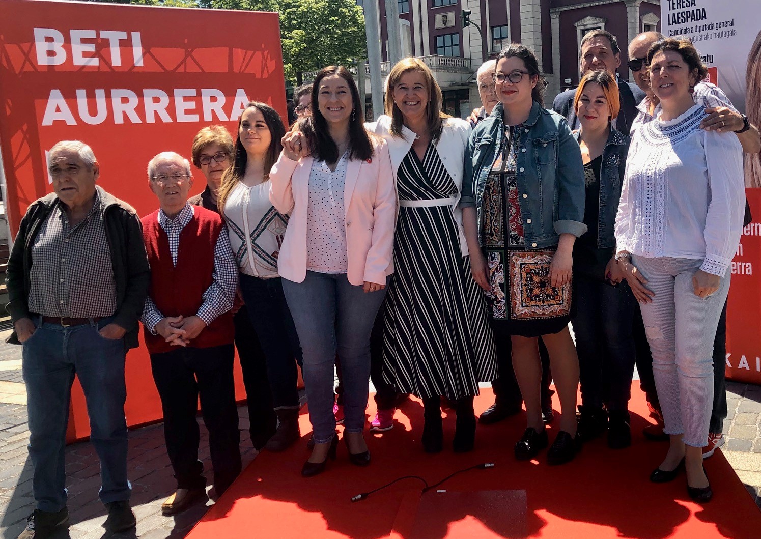 Teresa Laespada, acto político en Basauri