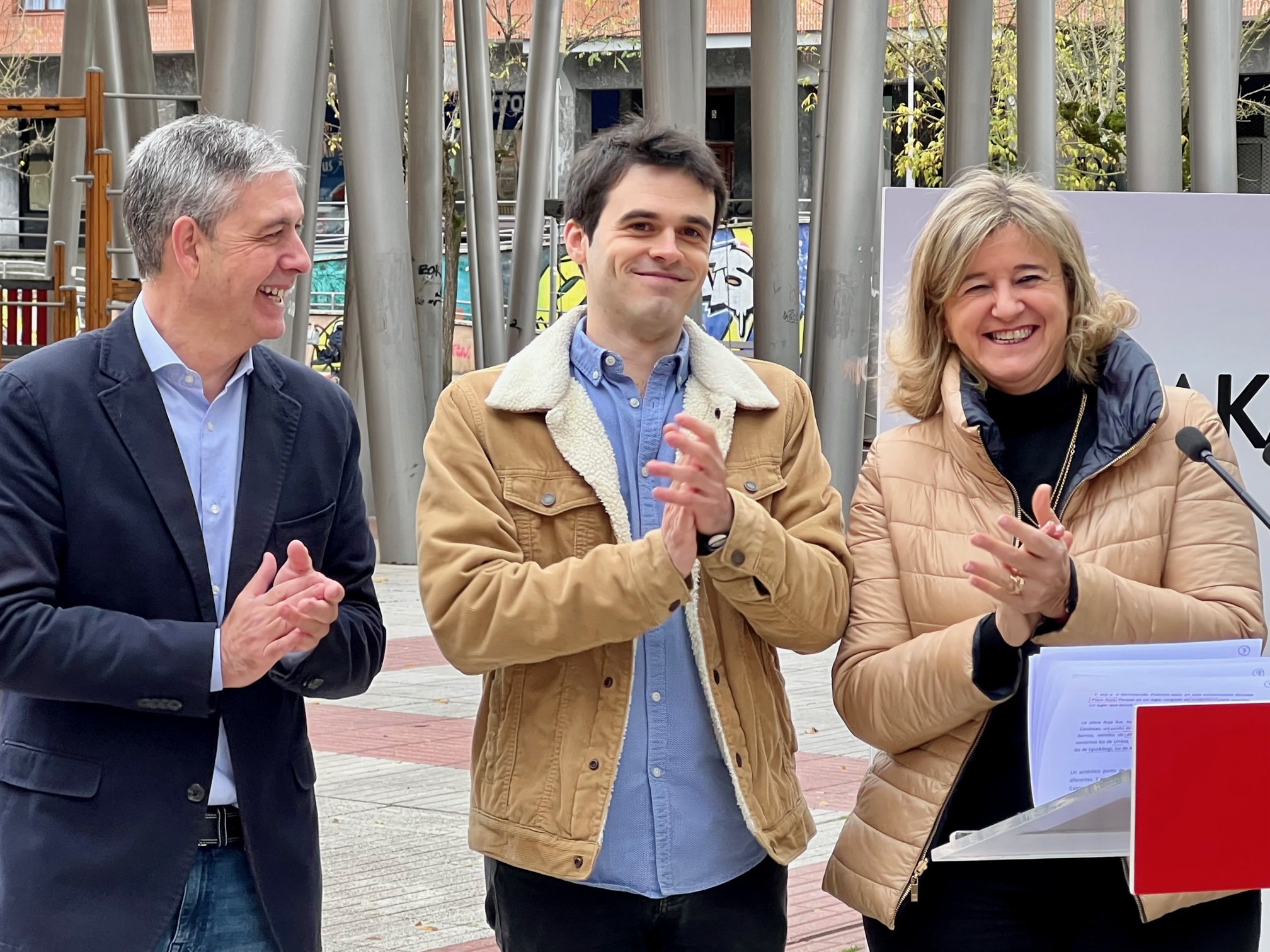 Teresa Laespada. Presentación candidato a la Alcaldía de Galdakao, Víctor Trimiño.