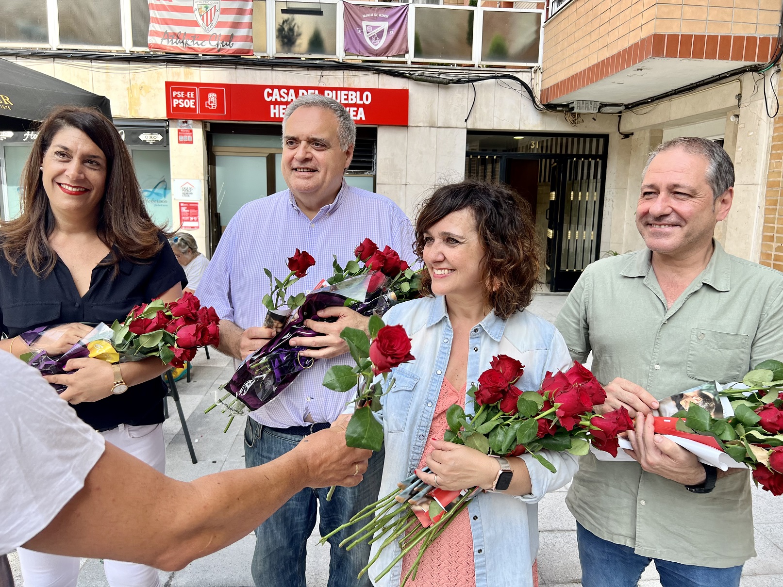 María Guijarro. Reparto electoral 23J Santurtzi