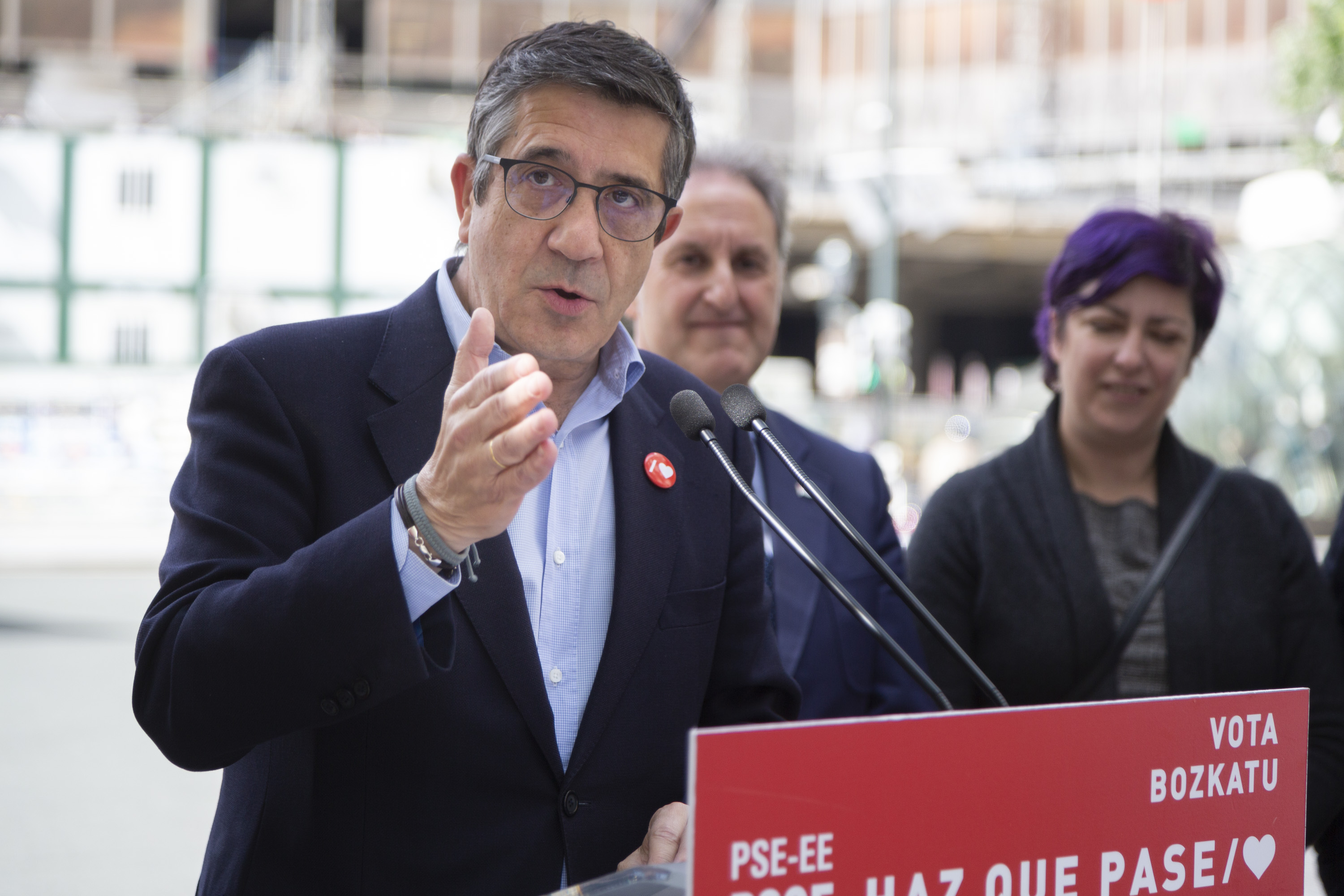 Patxi López, acto político en Bilbao